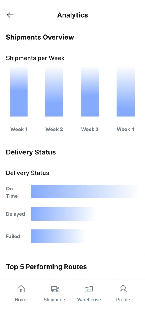Logistics app