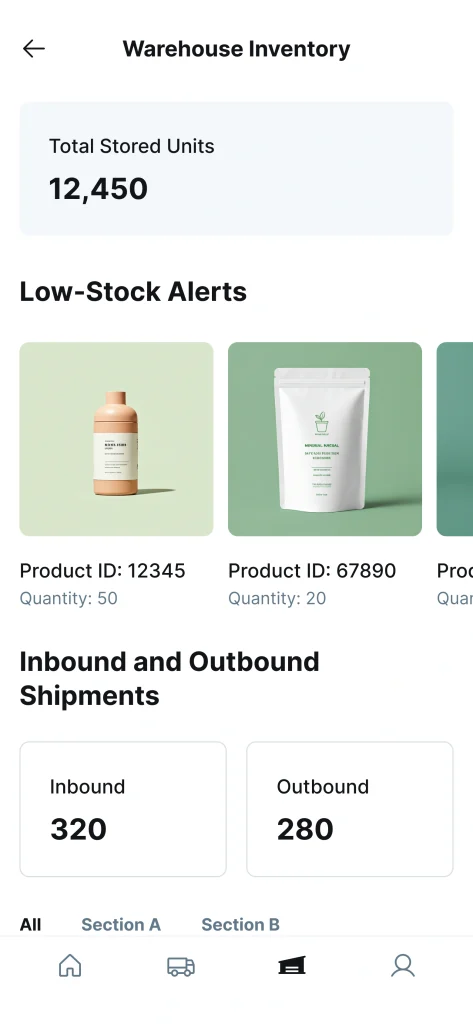 Logistics app development